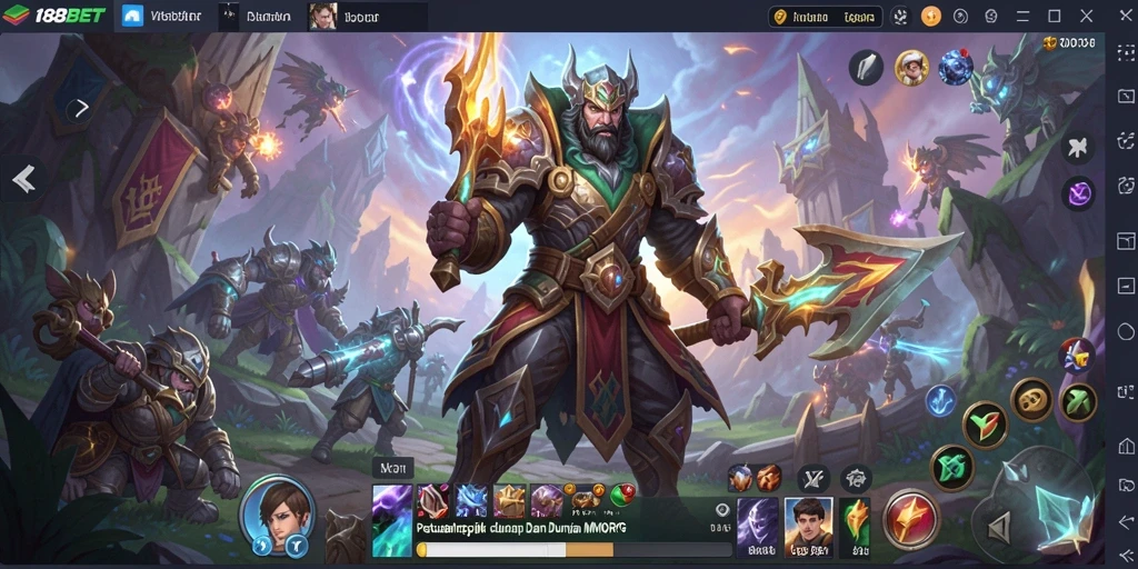 Tampilan gameplay MMORPG yang menakjubkan dari 188BET.