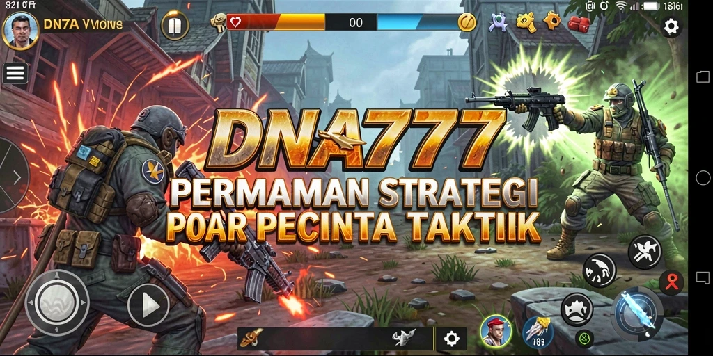 Screenshot utama DNA777 menampilkan permainan strategi yang mendebarkan.