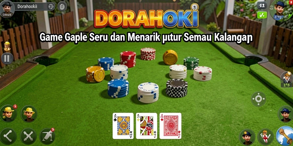 Tampilan gameplay seru DORAHOKI yang membuat ketagihan