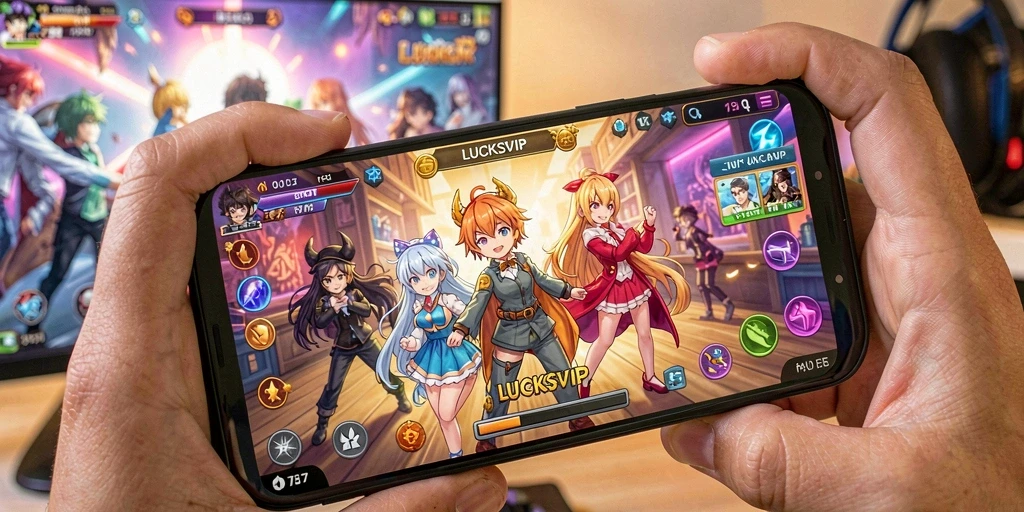Tampilan gameplay LUCKSVIP yang dinamis dan menarik.