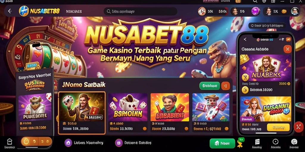 Tampilan gameplay Kasino yang mendebarkan di NUSABET88.