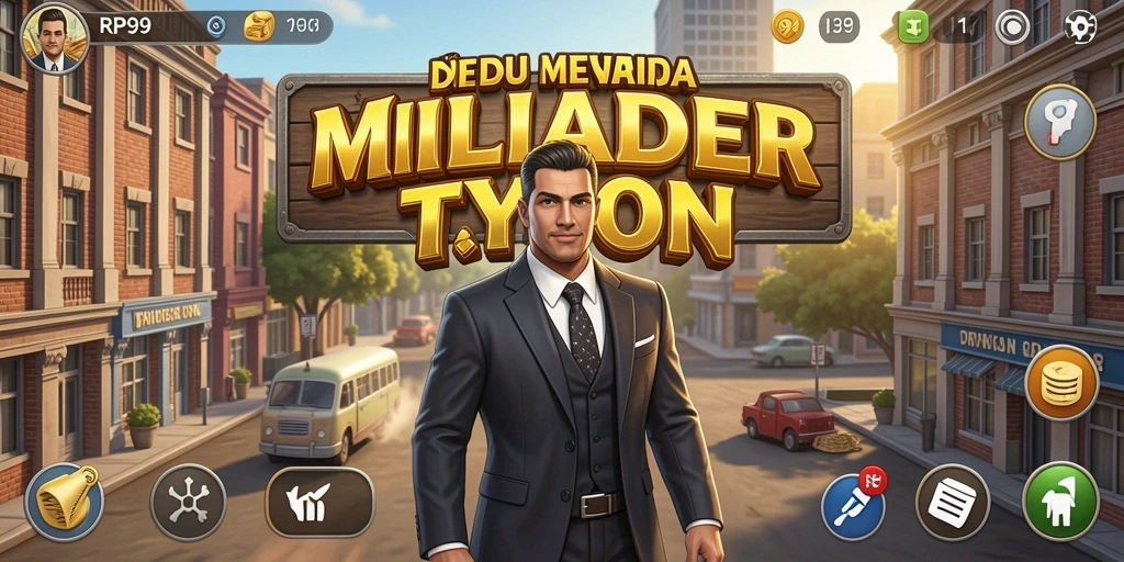 Screenshot RP99 menampilkan elemen gameplay Tycoon yang menarik.