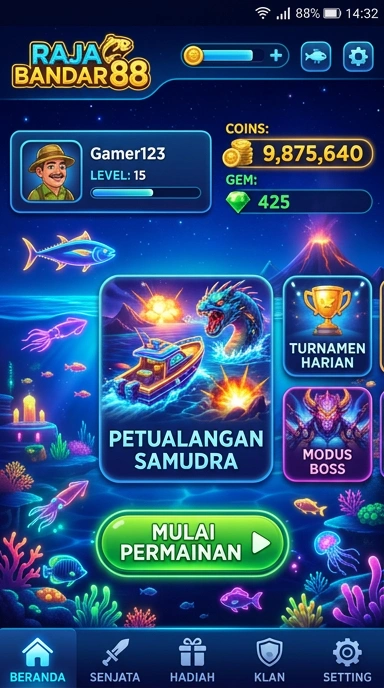 Tangkapan layar aplikasi berkualitas dari rajabandar88.